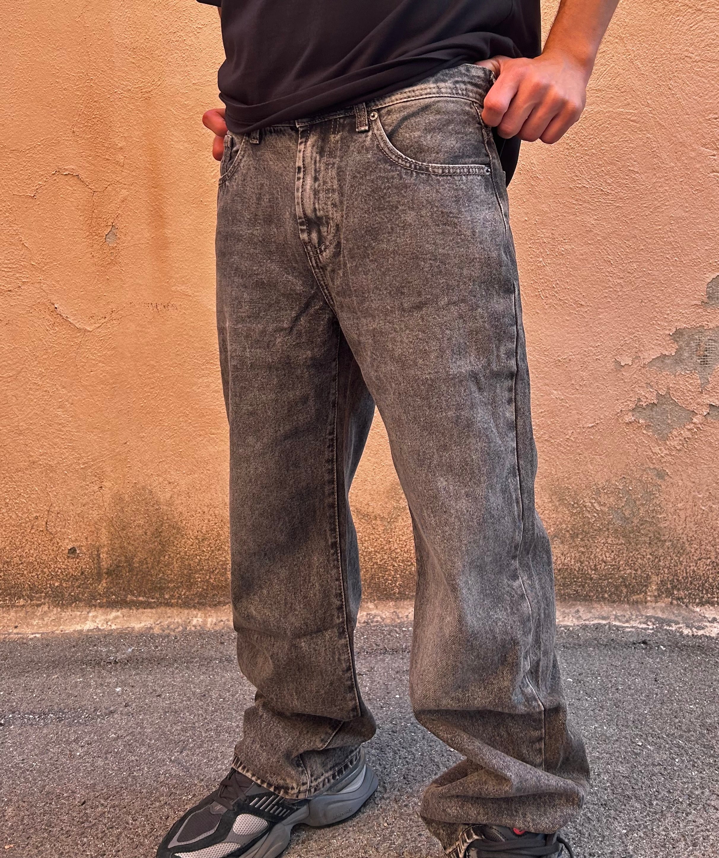 Jeans baggy nero